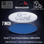 7INCH Ford Emblem Front Grille Tailgate Badge White Logo Escape Excursion Taurus. Fixed Price $25.79.