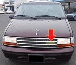 New Plymouth Oem Front Grille Emblem Badge Assy 04451675 Grand Voyager. Fixed Price $25.00.