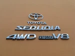 01 02 03 04 05 06 07 Toyota Sequoia 4WD V8 Emblem Logo Badge Sign Symbol A48092. Fixed Price $70.00.