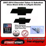 2007-2014 Chevy Tahoe & Suburban Gloss Black Grille Rear Aluminum Bowtie. Fixed Price $124.88.