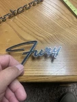 1965 1966 1967 Plymouth Fury Emblem Logo Vintage 25242332 Script Mopar 1972 1973. Fixed Price $24.00.