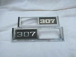 Vintage Gm 307 Fender Badge Front Sidemarker Bezels And Not Matched. Fixed Price $49.99.