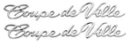 Restoparts Coupe Deville Quarter Panel Emblem Set 1965-1970 Cadillac. Fixed Price $198.98.