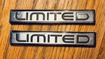 Two 80S Buick Electra & Lesabre Rear Quarter "limited" Nameplate Emblems. Fixed Price $17.00.