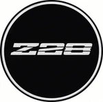 2-1/2 Inch Iroc Wheel Center Cap Emblem Chrome Z28 Logo On Black Background. Fixed Price $26.67.