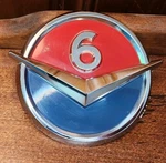 1960-1961 Gmc " V6 Fender Emblem Pickup Suburban Truck # 2382167 Chrome. Fixed Price $75.00.