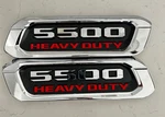 Oem 2019-2024 Ram 5500 Heavy Duty Left & Right Side Hood Emblems Chrome Red. Fixed Price $69.99.