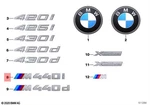 Genuine Bmw G22 G23 M440IX Convertible Coupe Lettering 51148088380. Fixed Price $77.96.